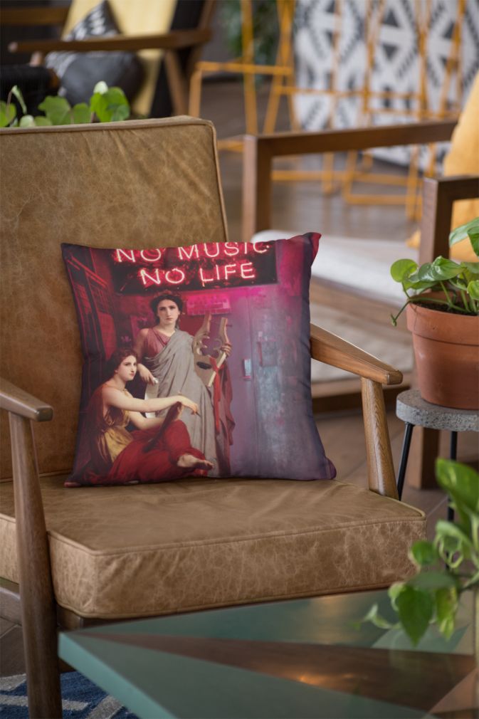 No Music, No Life Cushion/Pillow